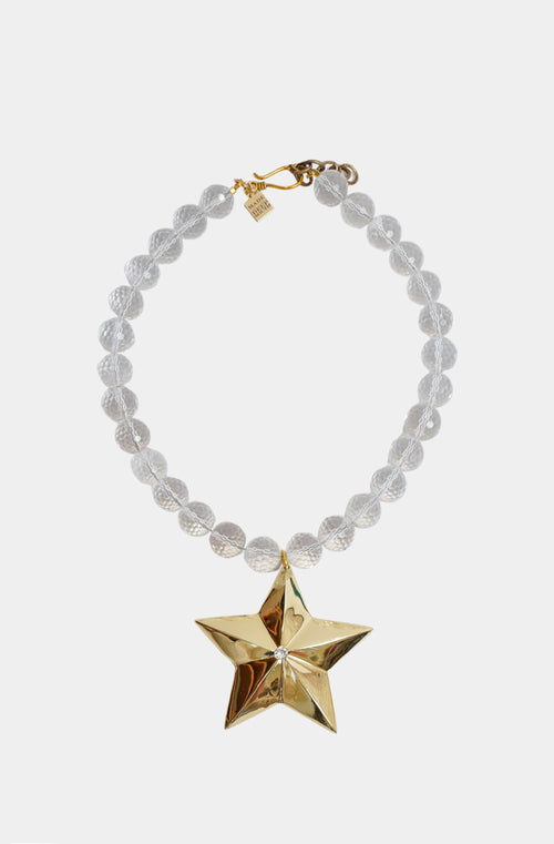 1940's Quartz Star Necklace