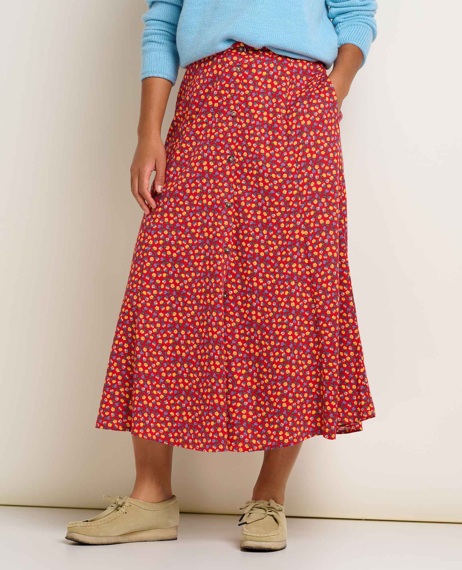 Manzana Paneled Midi Skirt
