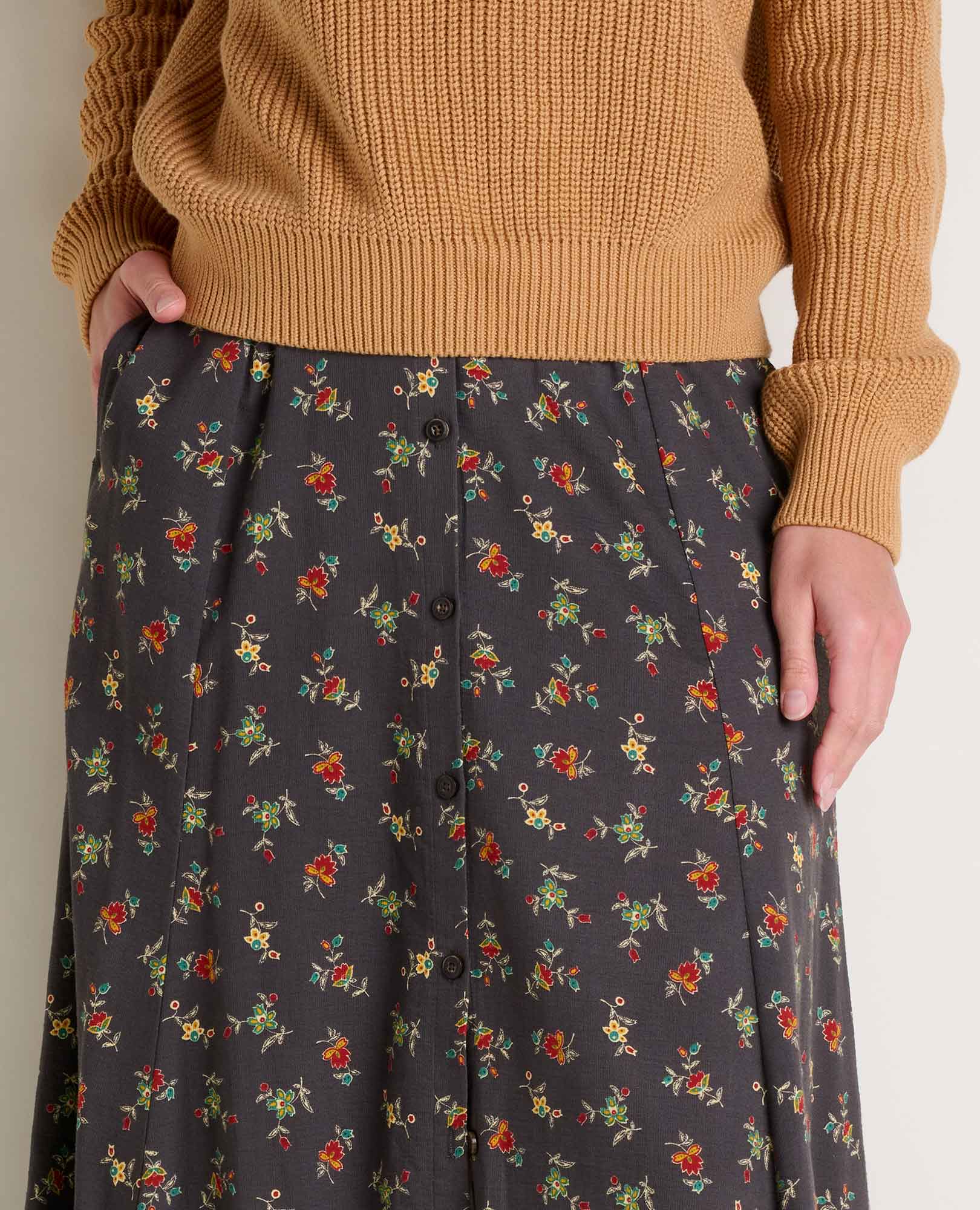 Manzana Paneled Midi Skirt